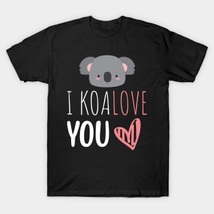 I Koalove You Funny Valentine's Day Saying T-Shirt